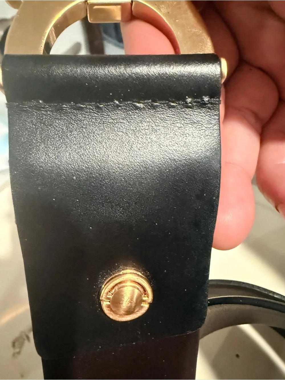Salvatore Ferragamo Gold Double Gancini Belt Buckle